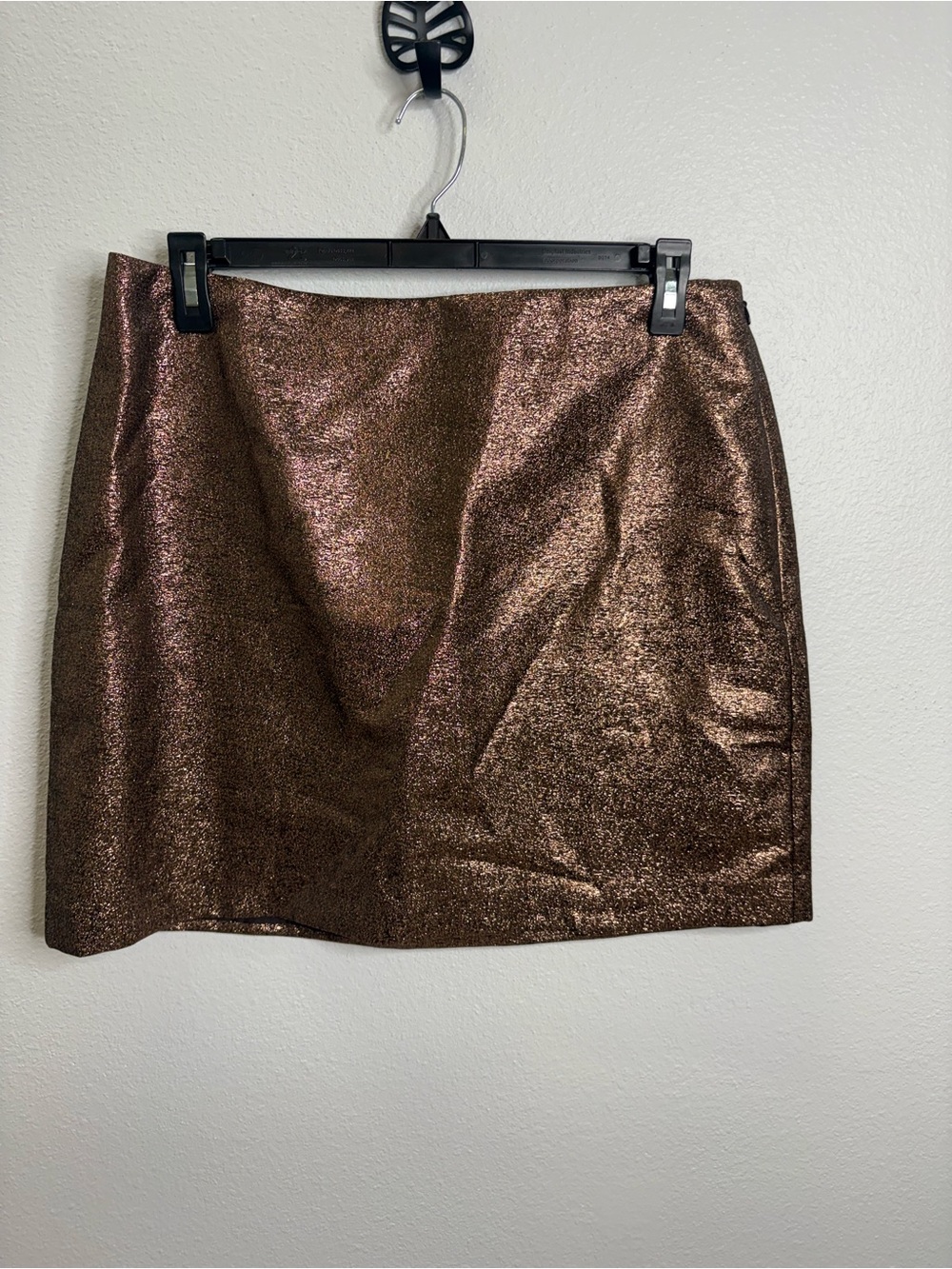 Loft Size 14 Brown Metallic Skirt NWT